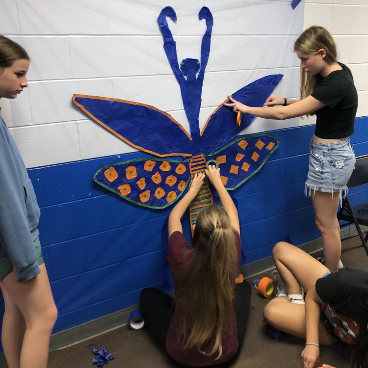 Tape Mural at SMS